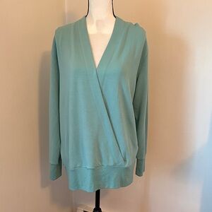 Athleta Wrap Front Sweatshirt size Medium